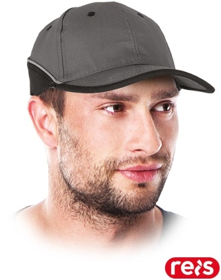 CZAPKA Z DASZKIEM USZTYWNIANA OCHRONNA FMN Z PASKIEM ODBLASKOWYM