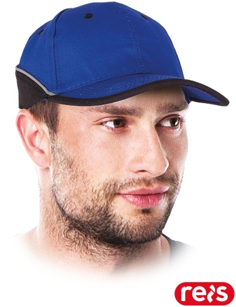 CZAPKA Z DASZKIEM USZTYWNIANA OCHRONNA FMN Z PASKIEM ODBLASKOWYM