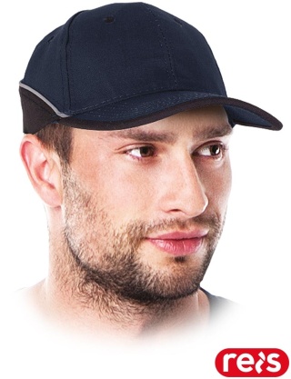 CZAPKA Z DASZKIEM USZTYWNIANA OCHRONNA FMN Z PASKIEM ODBLASKOWYM