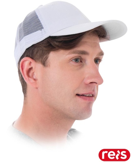 CZAPKA OCHRONNA MESH Z DASZKIEM, TYŁ Z SIATKI BIAŁA