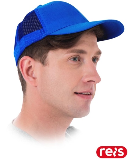 CZAPKA OCHRONNA MESH Z DASZKIEM, TYŁ Z SIATKI NIEBIESKA