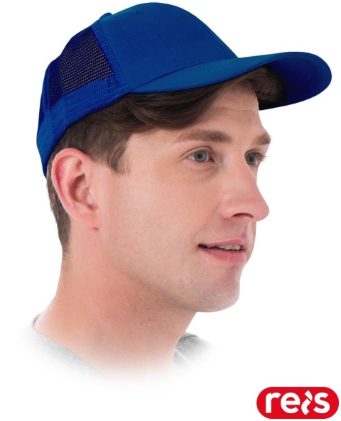 CZAPKA OCHRONNA MESH Z DASZKIEM, TYŁ Z SIATKI GRANATOWA