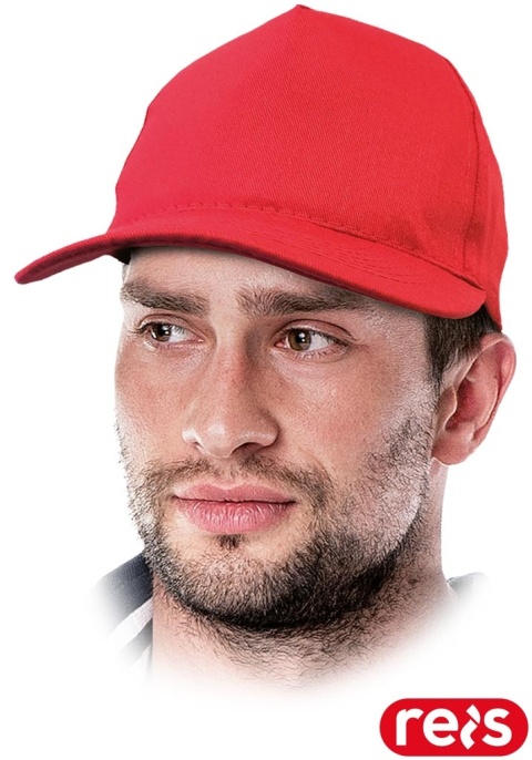 CZAPKA OCHRONNA MZ Z DASZKIEM CZERWONA