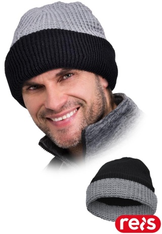 CZAPKA OCHRONNA OCIEPLANA DOUBLE ZIMOWA DWUSTRONNA