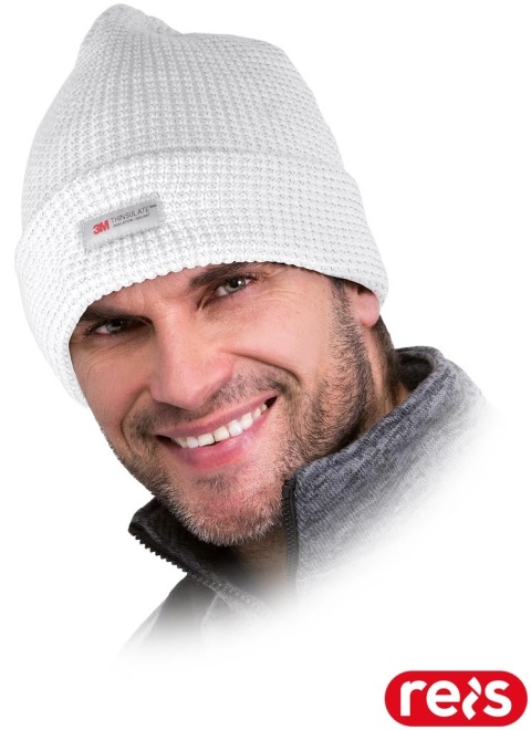 CZAPKA OCHRONNA OCIEPLANA FAU ODBLASKOWA NIĆ, WKŁADKA THINSULATE