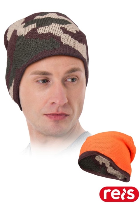 CZAPKA OCHRONNA OCIEPLANA MORO DWUSTRONNA