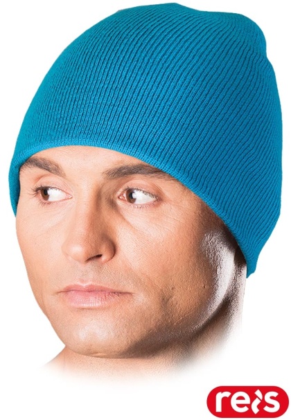 CZAPKA OCIEPLANA OCHRONNA MODERN TURKUSOWA