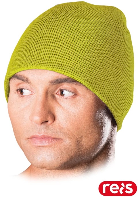 CZAPKA OCIEPLANA OCHRONNA MODERN JASNOZIELONA