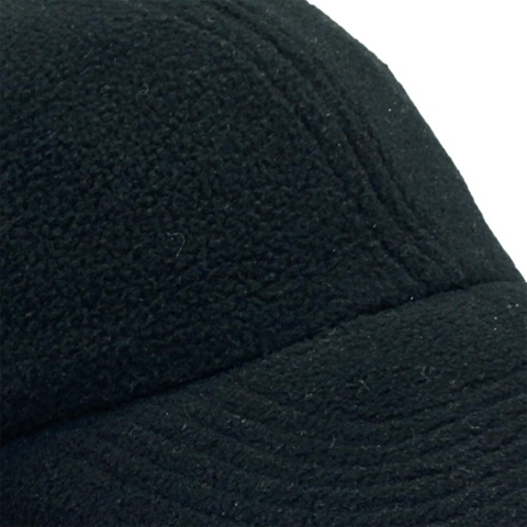 CZAPKA OCIEPLANA OCHRONNA POLAR POLAR Z DASZKIEM USZY CZARNA