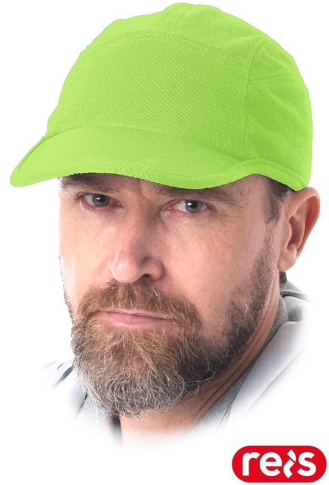 CZAPKA Z DASZKIEM PRZEWIEWNA OCHRONNA FREE LIMONKOWA