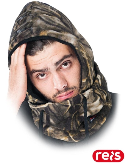 KAPTUR OCHRONNY Z KOŁNIERZEM HOOD POLAROWY KOMIN CZAPKA