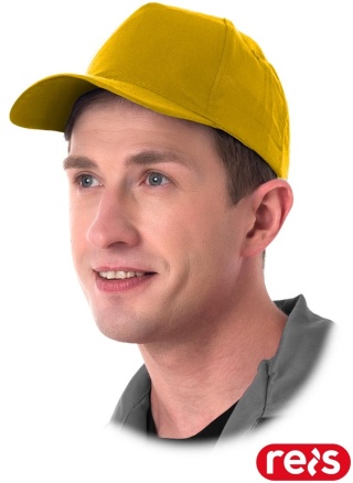 CZAPKA OCHRONNA Z DASZKIEM ŻÓŁTA