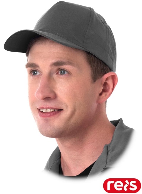 CZAPKA OCHRONNA Z DASZKIEM CIEMNOSZARA