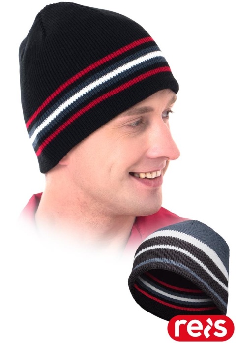 CZAPKA OCIEPLANA OCHRONNA BADU ZIMOWA DWUSTRONNA