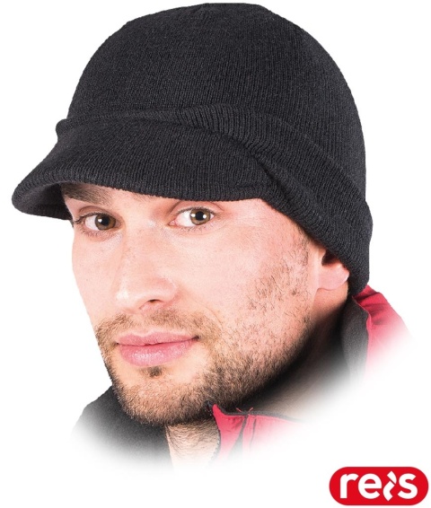 CZAPKA OCIEPLANA OCHRONNA Z DASZKIEM BAS