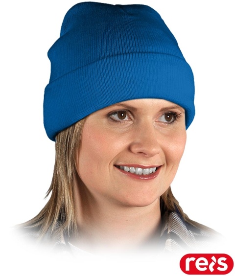 CZAPKA OCIEPLANA ZIMOWA OCHRONNA BAW NIEBIESKA