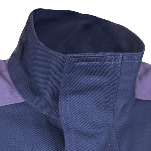 SPODNIE OCHRONNE DO PASA CORTON 100% BAWEŁNA ODBLASKOWE ELEMENTY GRANATOWO-NIEBIESKA