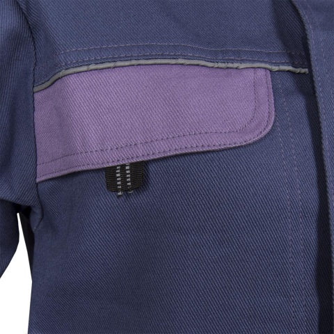 SPODNIE OCHRONNE DO PASA CORTON 100% BAWEŁNA ODBLASKOWE ELEMENTY GRANATOWO-FIOLETOWA