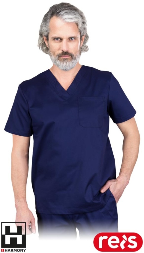 BLUZA OCHRONNA COMODO DO BRANŻY KOSMETYCZNEJ, MEDYCZNEJ, CHEMICZNEJ GRANATOWA