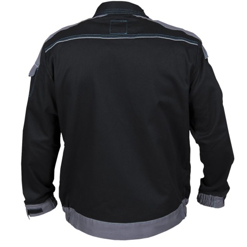 BLUZA OCHRONNA CORTON 100% BAWEŁNA ODBLASKOWE ELEMENTY CZARNO-SZARA