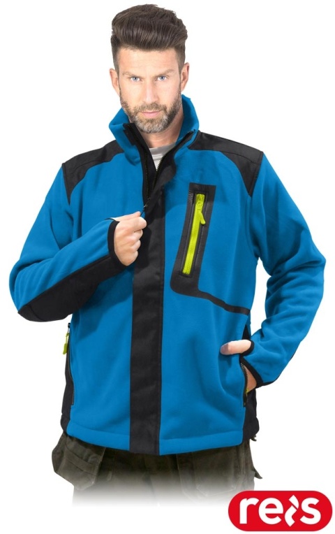 BLUZA OCHRONNA Z POLARU COLORADO POLAR NIEBIESO-CZARNO-ŻÓŁTA