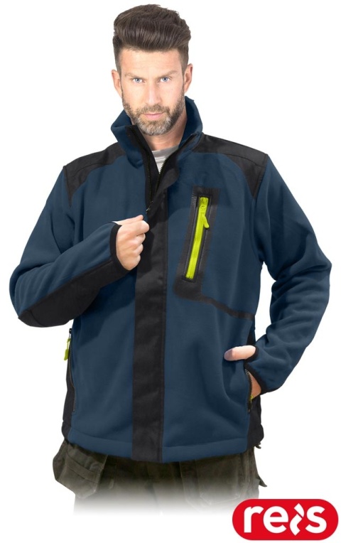 BLUZA OCHRONNA Z POLARU COLORADO POLAR GRANATOWO-CZARNO-ŻÓŁTA