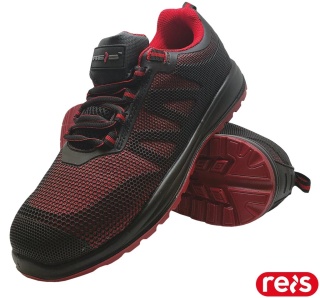 BUTY BEZPIECZNE CUBE, S1P FO SR, PÓŁBUTY ROBOCZE CZARNO-CZERWONE