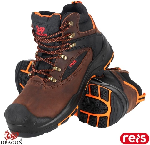 BUTY BEZPIECZNE FINO, S3L SR FO HRO, TRZEWIKI ROBOCZE, ODPORNE NA KONTAKT Z GORĄCYM PODŁOŻEM