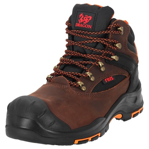 BUTY BEZPIECZNE FINO, S3L SR FO HRO, TRZEWIKI ROBOCZE, ODPORNE NA KONTAKT Z GORĄCYM PODŁOŻEM