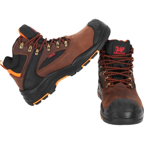 BUTY BEZPIECZNE FINO, S3L SR FO HRO, TRZEWIKI ROBOCZE, ODPORNE NA KONTAKT Z GORĄCYM PODŁOŻEM