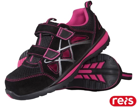 BUTY BEZPIECZNE SANDAŁY ROBOCZE NA RZEP, SB FO SRA, PIN-S