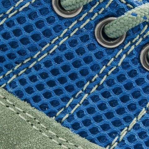 BUTY BEZPIECZNE PÓŁBUTY SKÓRA WELUR, XREIS_SN, S1P SRA, SZARO-NIEBIESKIE