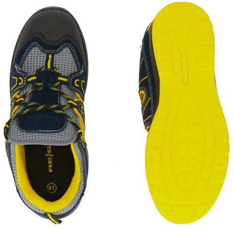 BUTY BEZPIECZNE SANDAŁY ROBOCZE, ZAMSZ, SIATKA, TITO-S, S1 SRC