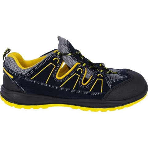 BUTY BEZPIECZNE SANDAŁY ROBOCZE, ZAMSZ, SIATKA, TITO-S, S1 SRC