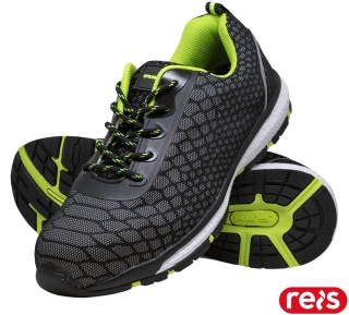 BUTY BEZPIECZNE, PÓŁBUTY, VARAN, S1 SRC CZARNO-SELEDYNOWE, ODBLASKOWE