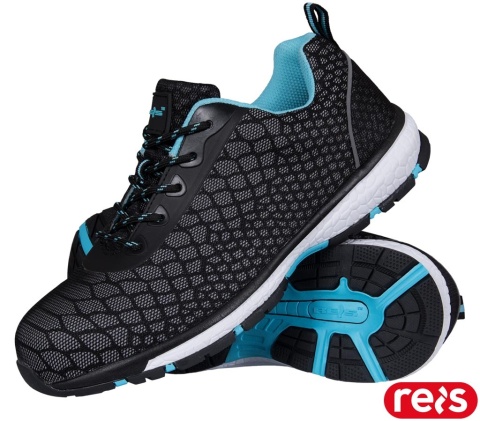 BUTY BEZPIECZNE, PÓŁBUTY, VARAN, S1 SRC, CZARNO-NIEBIESKIE, ODBLASKOWE