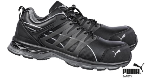 BUTY BEZPIECZNE, PÓŁBUTY ROBOCZE PUMA, VELOS3-P, VELOCITY 2.0 BLACK LOW S3 ESD HRO SRC.