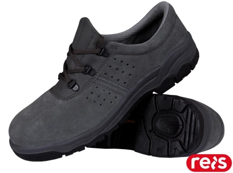 BUTY BEZPIECZNE PÓŁBUTY SKÓRA WELUR, VELREIS, S1 SRC