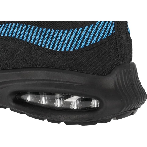 BUTY BEZPIECZNE PÓŁBUTY, WAVE S1 PL SR FO, CZARNO-SZARE