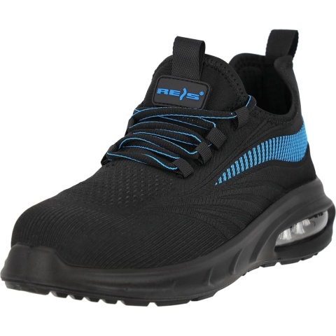 BUTY BEZPIECZNE PÓŁBUTY, WAVE S1 PL SR FO, CZARNO-SZARE