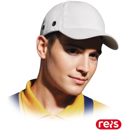 PRZEMYSŁOWY HEŁM LEKKI ANTYSKALPOWY BUMPCAP BIAŁY