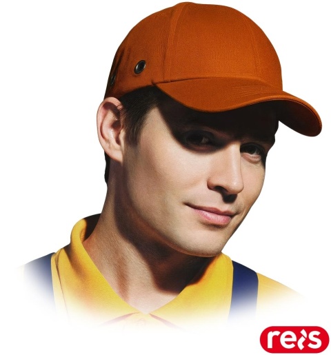 PRZEMYSŁOWY HEŁM LEKKI ANTYSKALPOWY BUMPCAP POMARAŃCZOWY