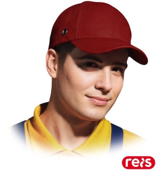 PRZEMYSŁOWY HEŁM LEKKI ANTYSKALPOWY BUMPCAP CZERWONY