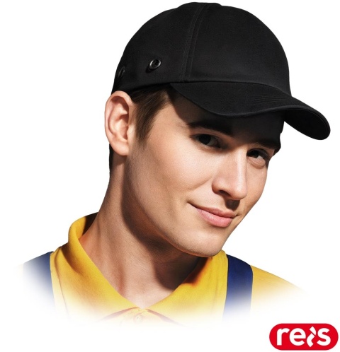 PRZEMYSŁOWY HEŁM LEKKI ANTYSKALPOWY BUMPCAP CZARNY