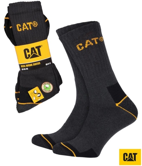 SKARPETY CAT-SOCKS CATERPILLAR SZARE