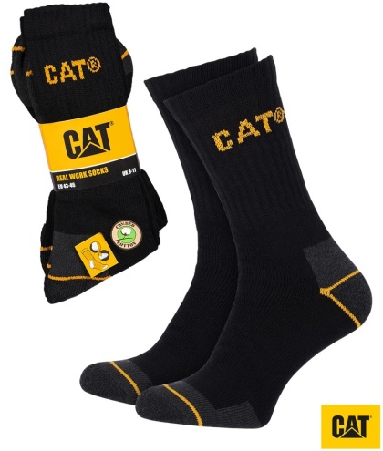 SKARPETY CAT-SOCKS CATERPILLAR CZARNE