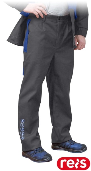 SPODNIE OCHRONNE DO PASA BUCKLER TRUDNOPALNE DLA SPAWACZY ANTYELEKTROSTATYCZNE