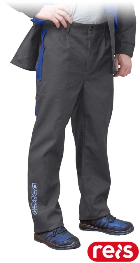 SPODNIE OCHRONNE DO PASA BUCKLER TRUDNOPALNE DLA SPAWACZY ANTYELEKTROSTATYCZNE