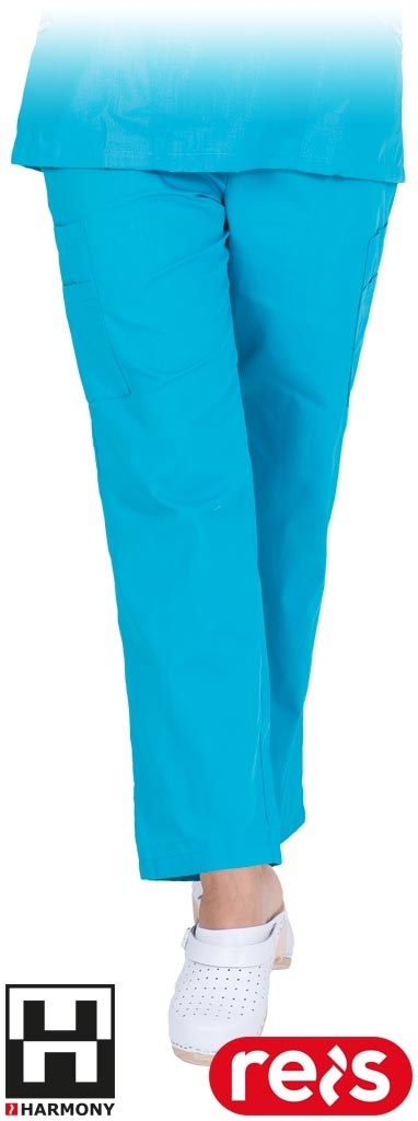 SPODNIE OCHRONNE DO PASA CANZONA DAMSKIE BRANŻA KOSMETYCZNA, MEDYCZNA, CHEMICZNA NIEBIESKIE