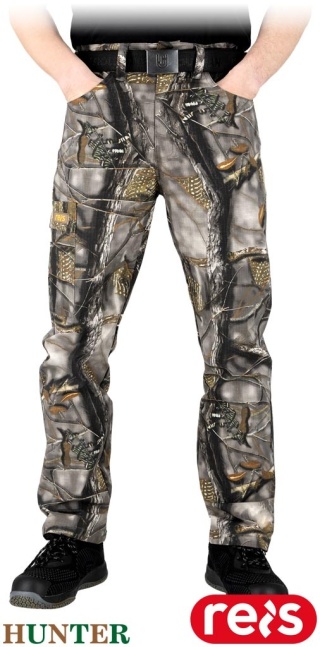 SPODNIE OCHRONNE DO PASA CORNER TKANINA RIP-STOP ZABEZPIECZA PRZED ROZDARCIEM MORO